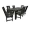 Highwood Usa Lehigh 7pc Rectangular Outdoor Patio Furniture Dining Set 84 x 42 AD-ST7LH1CO5AA-BKE - alternate 1